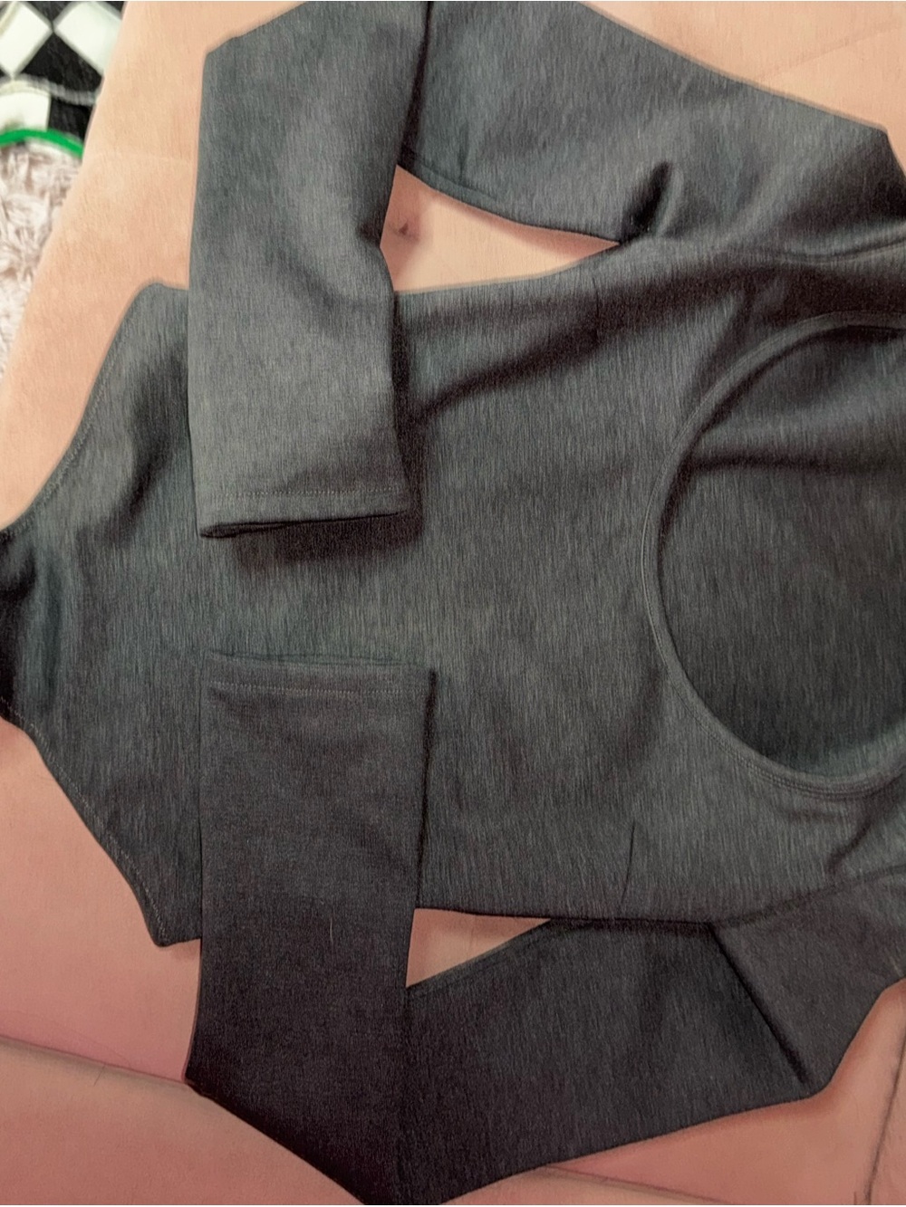 Charcoal Long Sleeve bodysuit